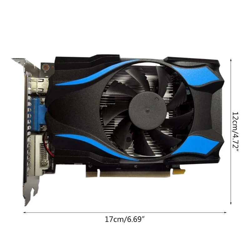 Portable R7 350 2GB DDR5 128 Bit Directe Gaming Graphics Card PCI Express 2.0 with Cooling Fan for Computer Games N7MC graphics cards computer