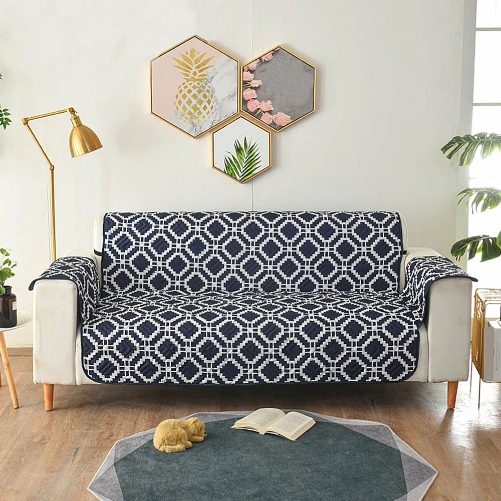 Printed Waterproof Pet Sofa Cover Stretch Slipcovers Sofa Cover for Living Room Sofa Cover Dust Cover Single / Two / Three Seat