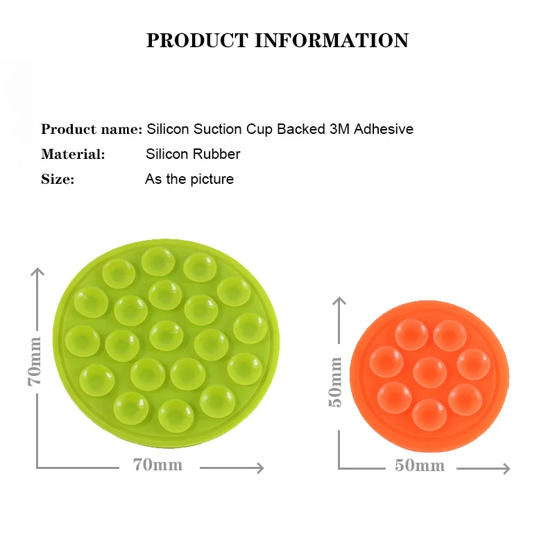 Высокое качество силиконовые чашки всасывания на задней части 3 м клейкая легкая наклейка нескользящий коврик силиконовая резиновая присоска