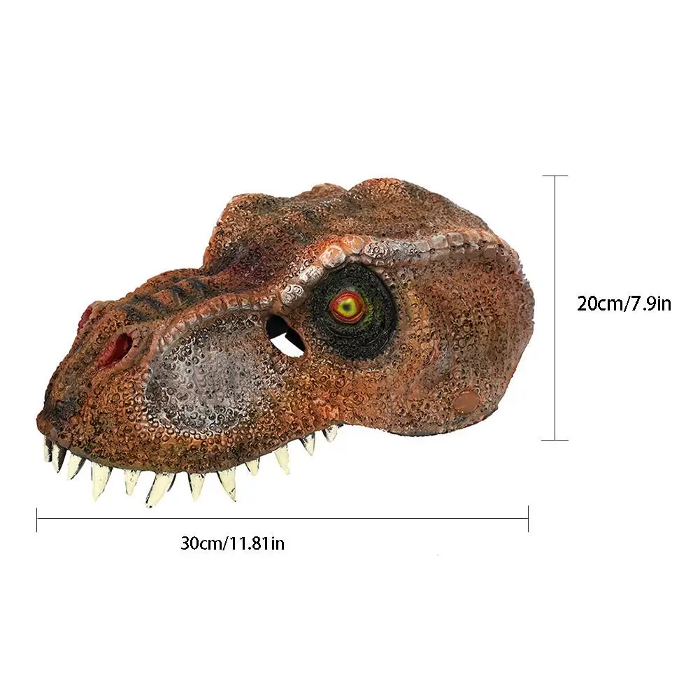 3D пена динозавр тираннозавр латексная маска для косплея реквизит для Хэллоуина Карнавал Вечерние