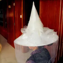 Шляпы ведьмы шапки аксессуар для костюма для взрослых Хэллоуин Необычные Хэллоуин косплей Декор FOU99