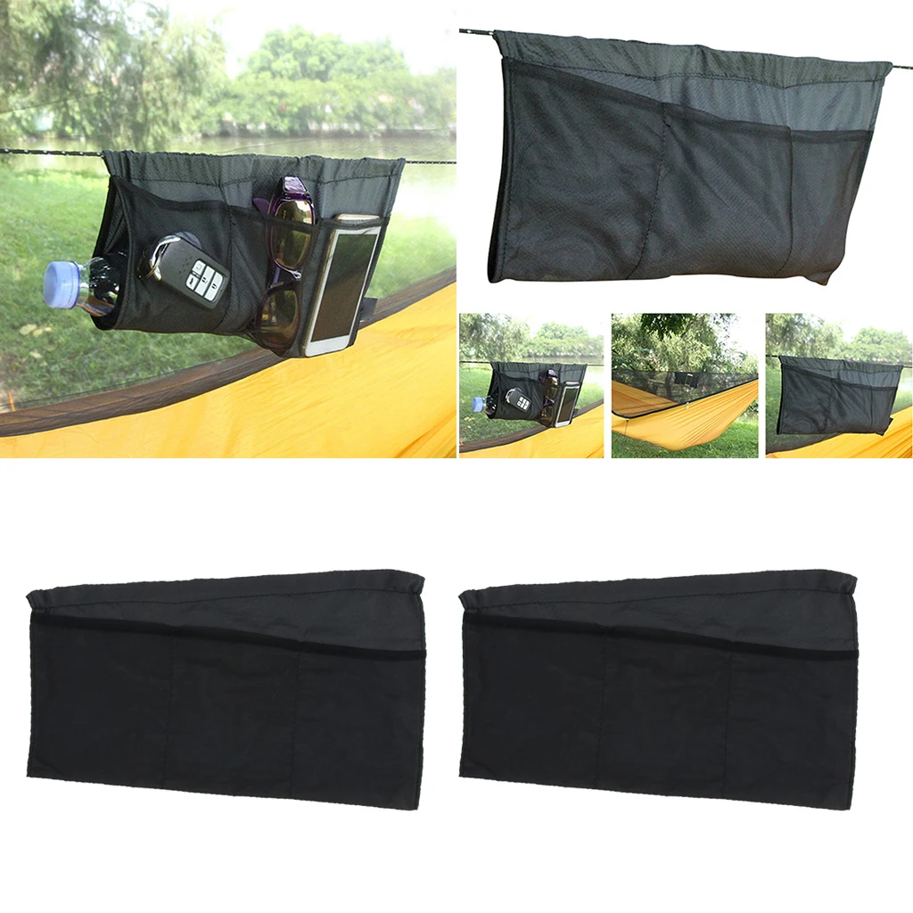 Hammock Organizer Hanging Bags with 7 Pockets Storage Kettle Mobile Phones Glasses Keys for Camping Hammocks