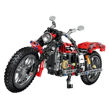 

DIY Motorcycles Compatible With Technic Moto Model Building Blocks 400 Pcs Bricks Boy Birthday Gift DIY Toys For Children