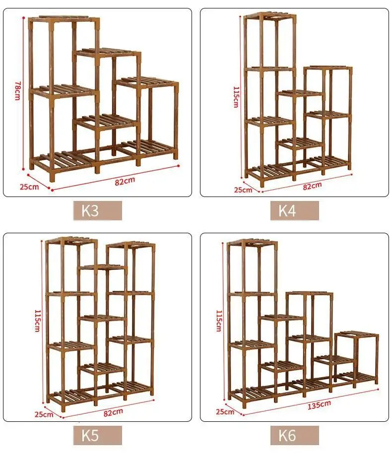 Macetas Estanteria Jardin Estante Repisa Para Plantas Escalera Decorativa Madera напольная стойка для балкона Цветочная Полка Подставка для растений