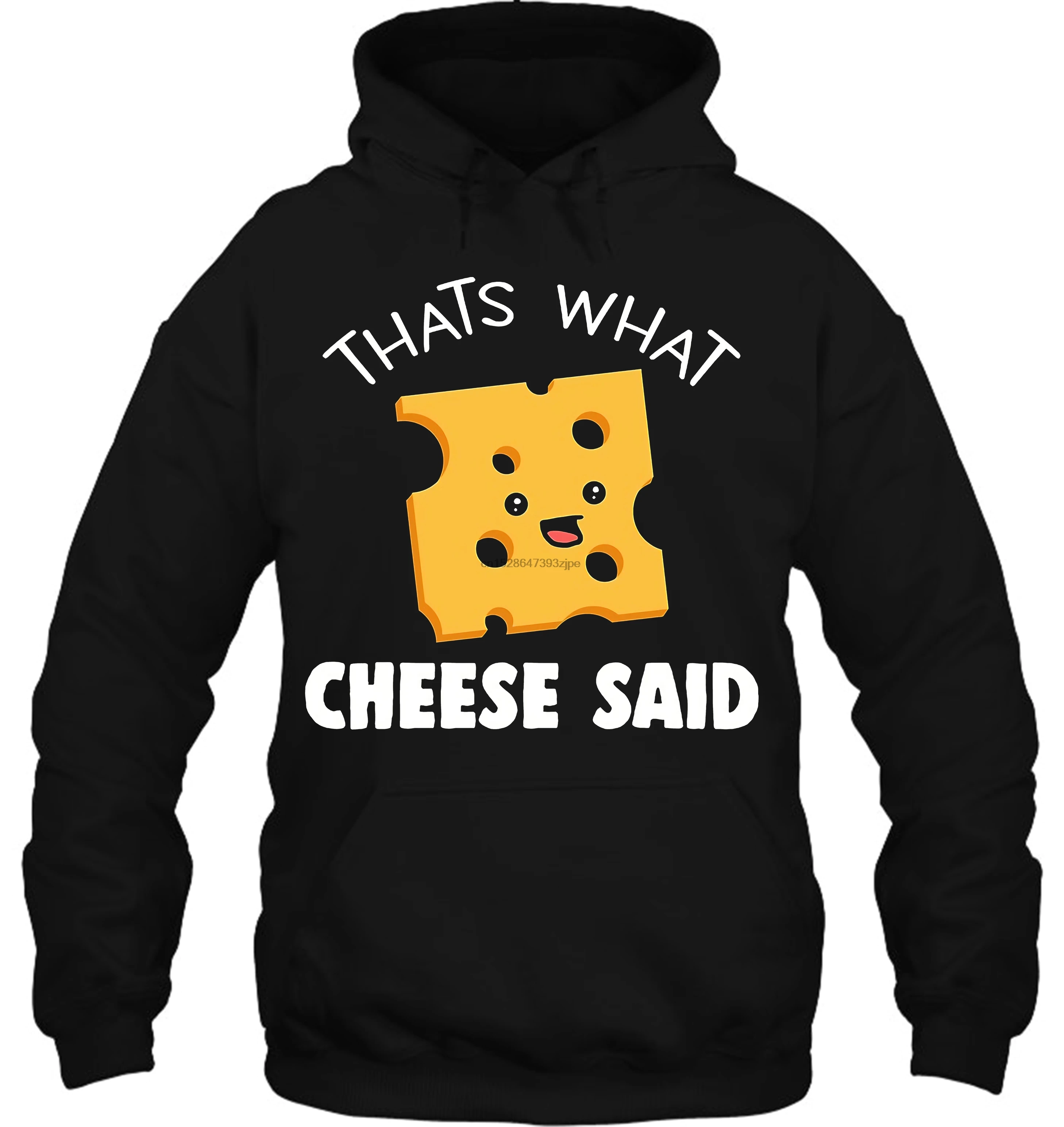 Men Hoodie Printed Cheese Pun Funny Apparel Sleeve Women Streetwear |