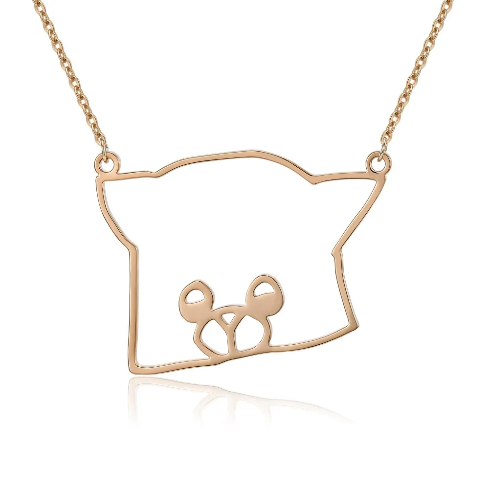 METOO корейский полый сердце c гравированной пластиной имя ожерелье Дети Медь ожерелье для женщин пара кулон ожерелье цифры ювелирные изделия золото