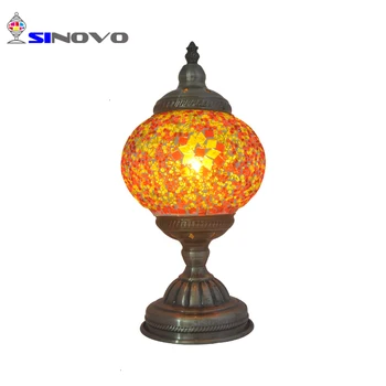 

Creative Modern Bedroom Mosaic Glass Desk Lighting Led Table Lamp tafellamp