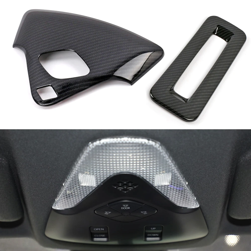 

Хромированный светильник для чтения на крыше, декоративная рамка для Toyota C-HR CHR 2017 2018 2019 2020, автомобильный детектор, стильный карбоновый внешний вид