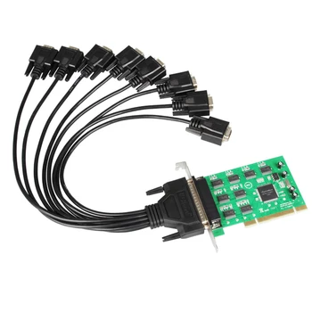 

MM PCI16C1058 8S RS232 DB9 Converting PCI To Serial With Cable Stable Signal COM High Compatibility Data Transfer Network Card