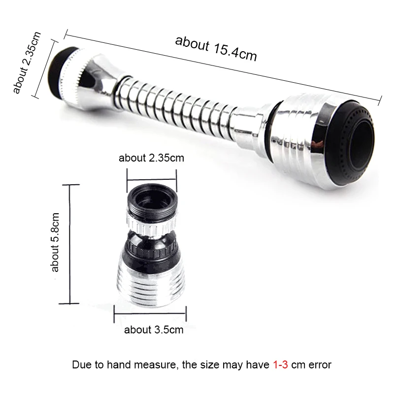 360 Degree Adjustment Kitchen Faucet Extension Tube Bathroom Extension Water Tap Water Filter Foam Kitchen Faucet Accessories 6