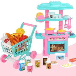 Mini couverts de Table éducatifs pour enfants, maison de jeu, Simulation de supermarché, Shopping, cuisine, ensemble de jouets 