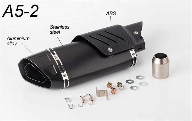 51 мм Универсальный Akrapovic модифицированный мотоцикл глушитель выхлопной трубы большой четыре угла выхлопной R6 ZX6R Z900 GSXR750 DUKE690