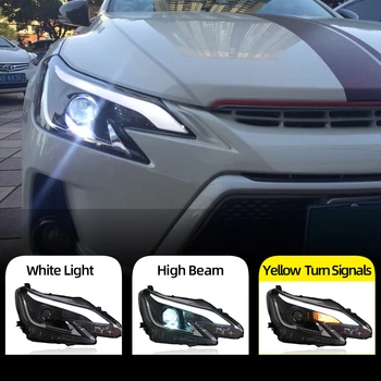 

Car Styling for Toyota Reiz led headlights 2013 2014 2015 2016 new Mark X LED Head Lamp signal drl H7 hid Bi-Xenon Lens low beam