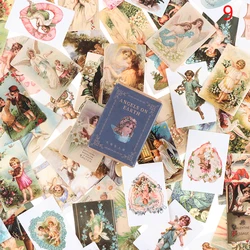 100pcs/box Vintage Story Kraft Paper Scrapbooking Project DIY Diary Decor Cards