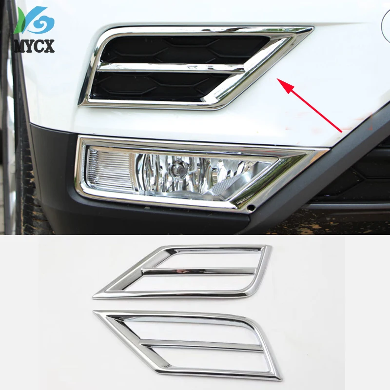 Для Volkswagen Tiguan L передние противотуманные фары крышка отделка противотуманной фары украшение лампы ABS хром автомобиль Стайлинг Аксессуары