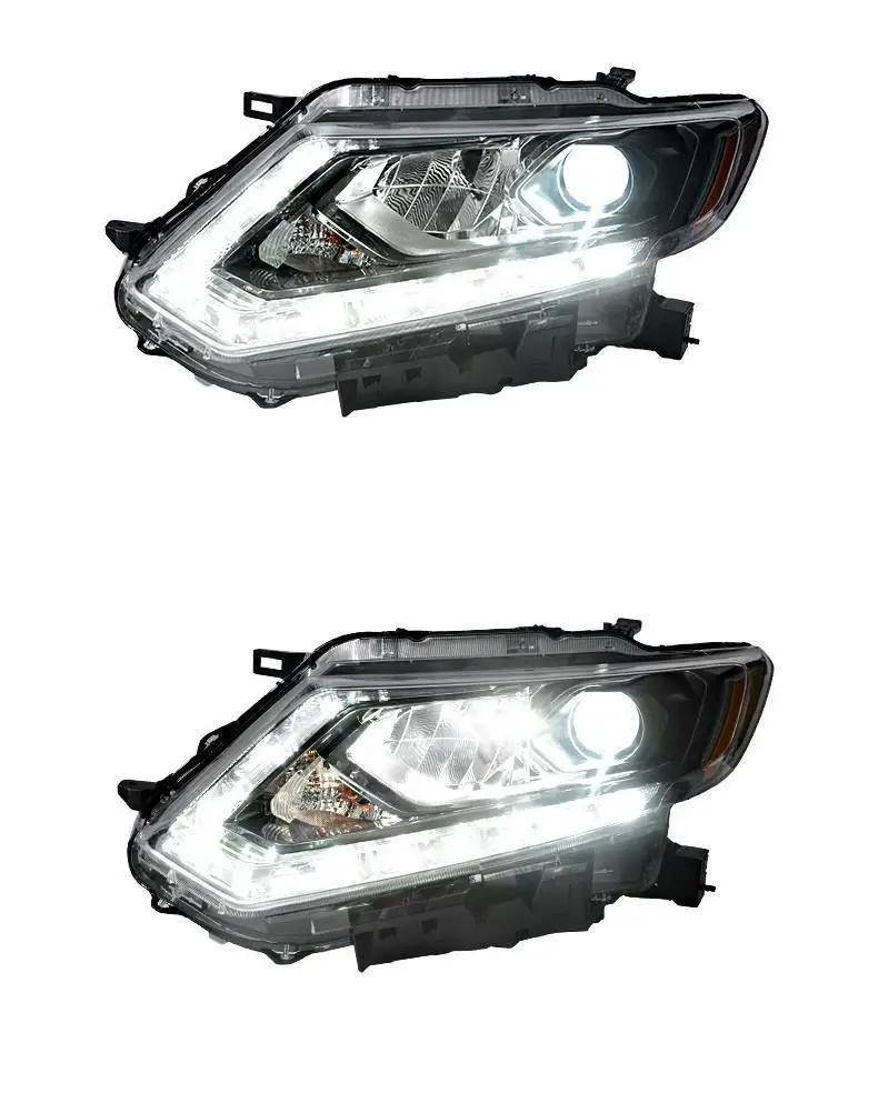 Luces Para Automovil наружные дневные лампы, ходовые Автомобильные светодиодные фары Drl, автомобильные фары в сборе 14 15 16 для Nissan X-TRAIL