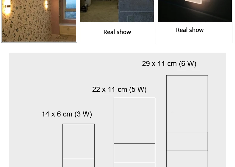 Акриловые светодиодные Настенные светильники 3W/5 Вт/6 Вт, настенные бра для гостиной, спальни, прикроватная лампа, декоративные настенные светильники для коридора