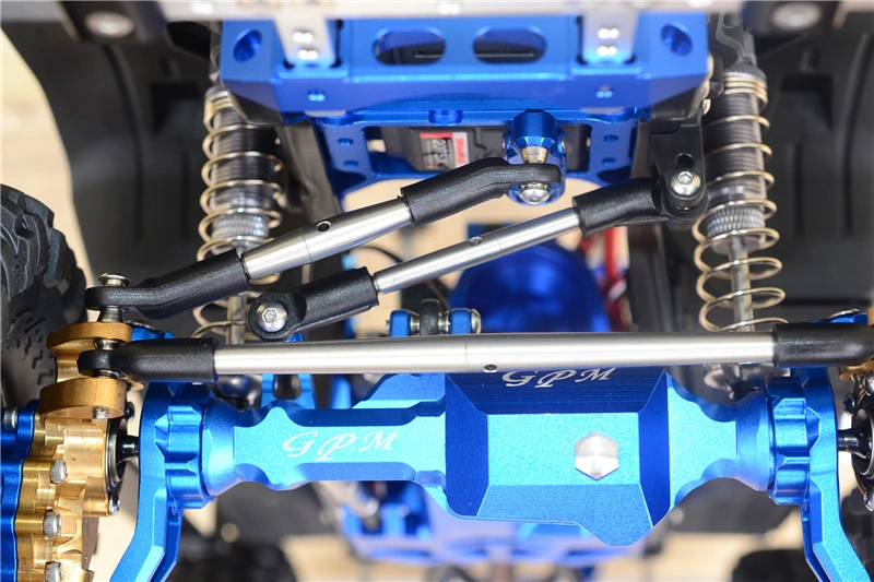 GPM TRAXXAS TRX4 тактическая версия FORD BLAZER нержавеющая сталь Передняя и задняя рулевая