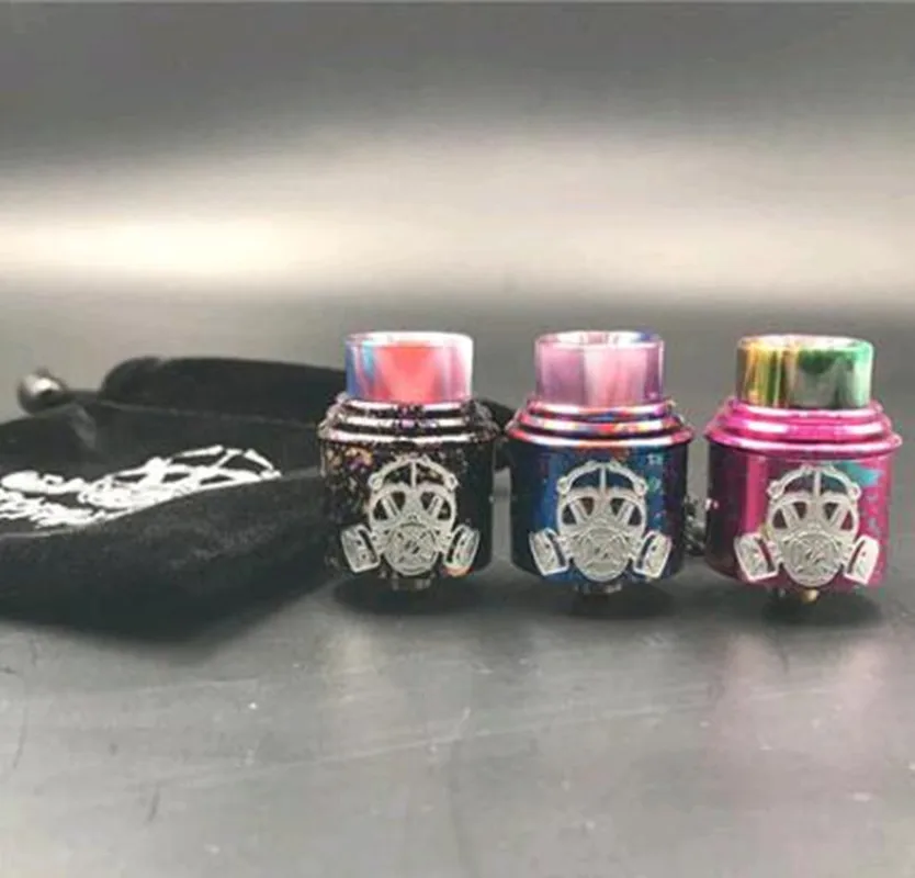 

Apocalypse GEN 2 RDA Atomizers With Wide Bore Drip Tip 24mm PEEK Insulators Fit 510 E Cigarette mechanical mod