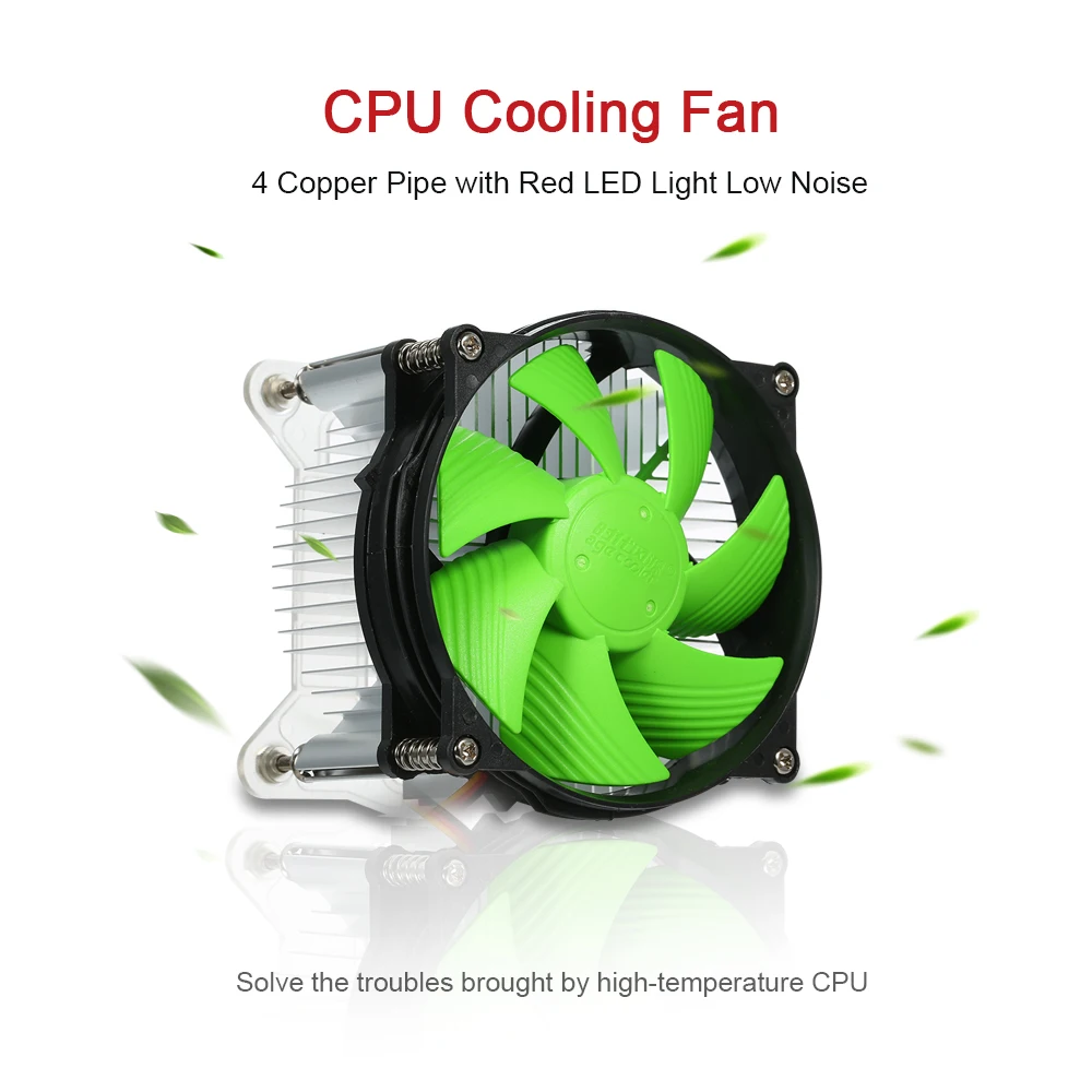 3 pin cpu вентилятор PC cpu кулер для cpu быстрый отвод тепла низкий уровень шума