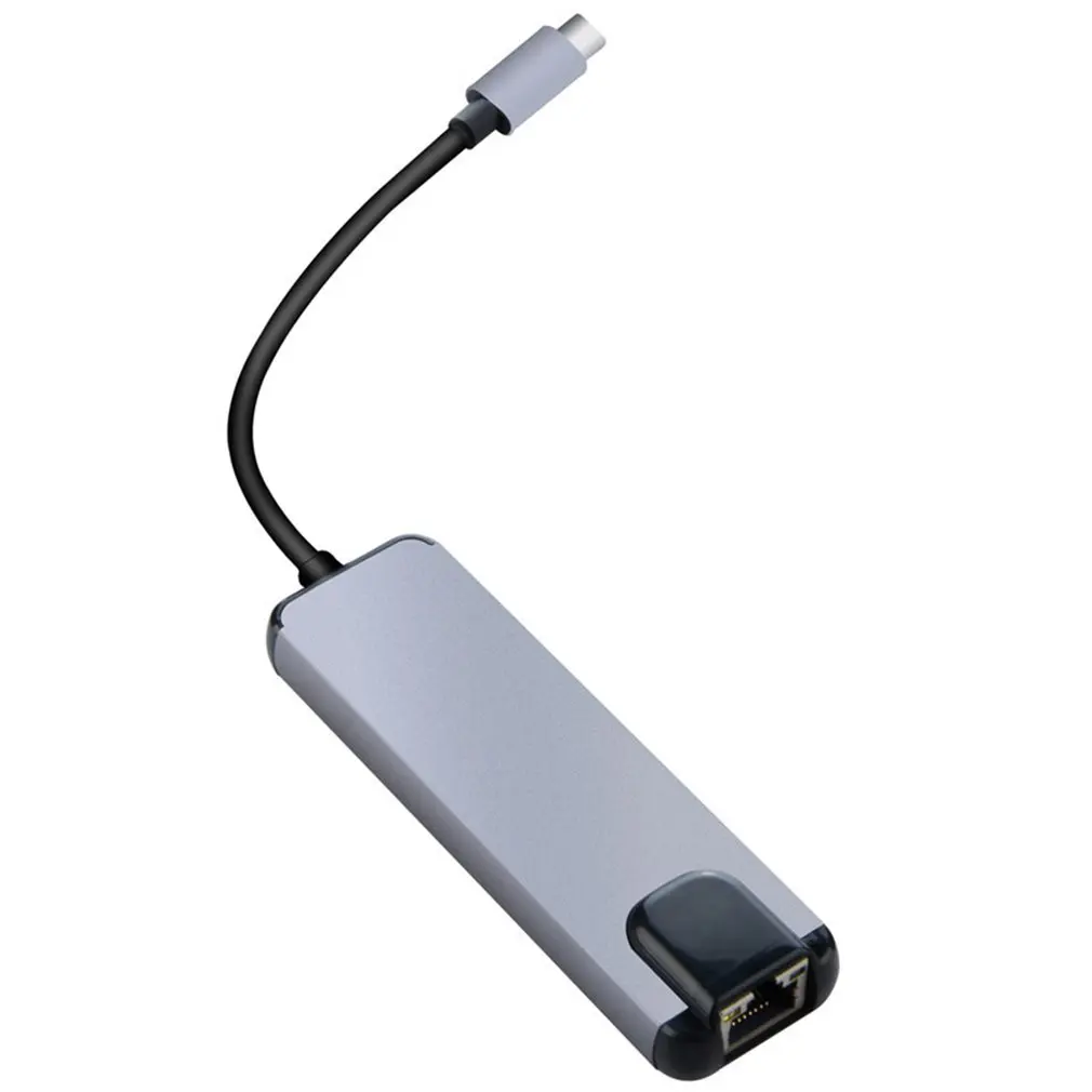 5 в 1 usb type C концентратор Hdmi 4K USB C концентратор к Gigabit Ethernet Rj45 Lan адаптер для Mac book Pro Thunderbolt 3 USB-C зарядное устройство
