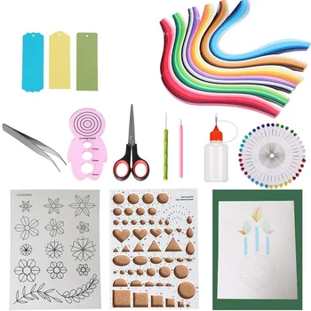

Paper Quilling Kit, 8 Quilling Tools with 720 Strips 36 Colors, Paper Quilling Supplies for Paper Crafting Beginners