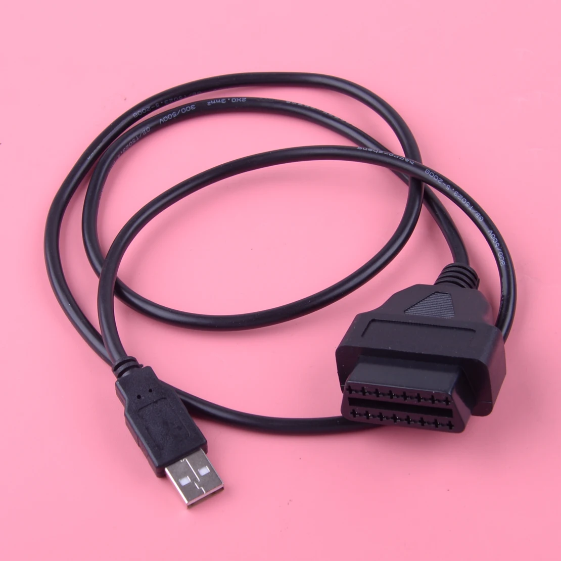 DWCX черный 16 Pin OBD2 к USB зарядное устройство адаптер разъем интерфейсный кабель диагностический инструмент автомобильный кабель для автомобильного оборудования
