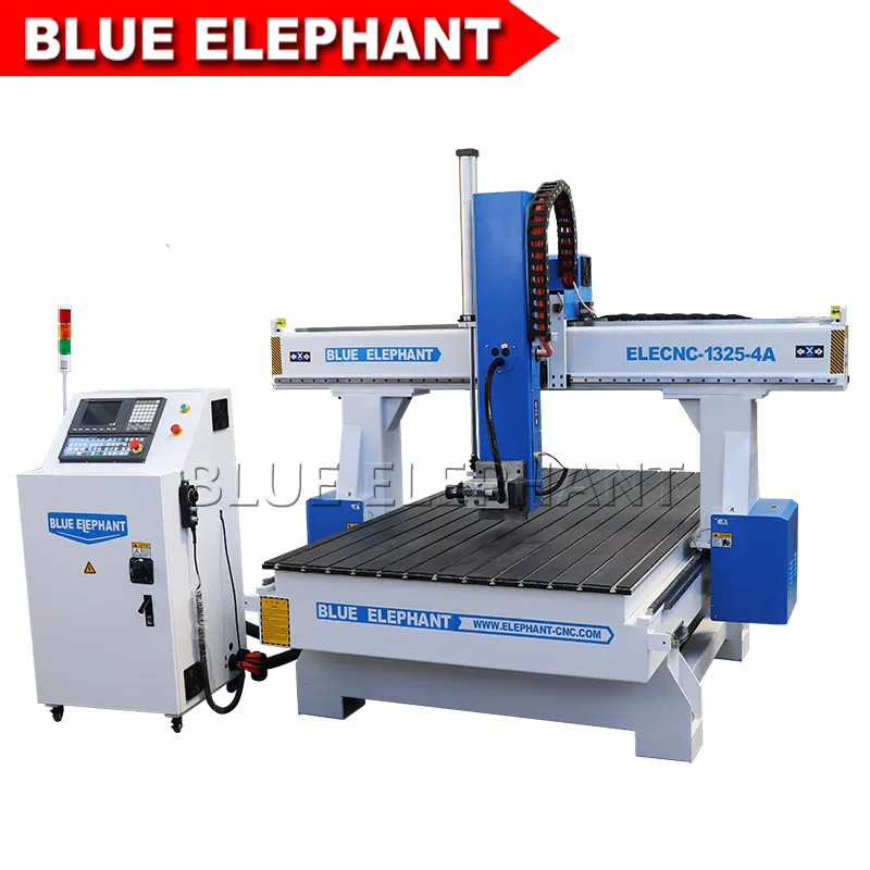 

Blue Elephant 1325 cnc woodworking cnc router 4 axis High Accuracy 4500w air cooling spindle china cnc routers for sale