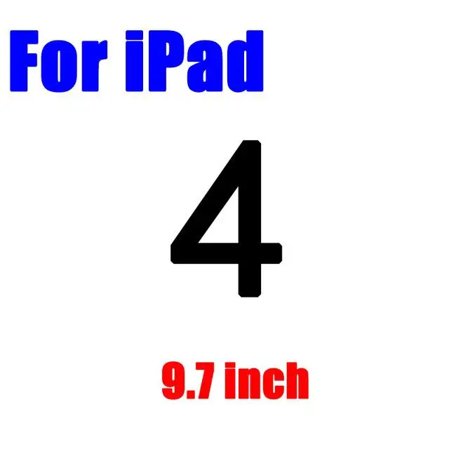 For iPad 4 Защитная пленка для экрана для Apple ipad 2 3 4 ipad 2 ipad 3 ipad 4 9," для ipad 5 6, закаленное стекло для ipad mini 4, Защитная пленка для планшета - Цвет: For iPad 4