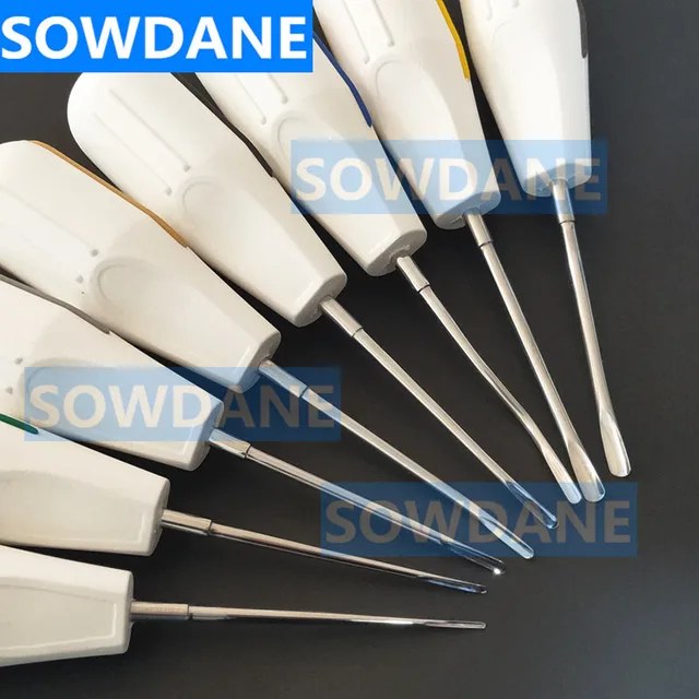 8 pcs Tooth Extracting Forcep Teeth Extracting Elevator Dental Extraction Root Minimally Invasive Tooth Extracting Forcep Set 8 pieces mixed set