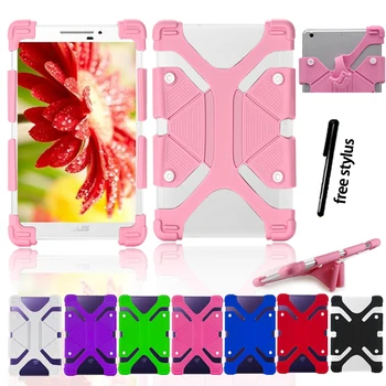 

Silicone Stand Case Cover for Asus ZenPad 9.7" 10" Tablet Full Four Corner Shockproof Protection Case+ Free Stylus
