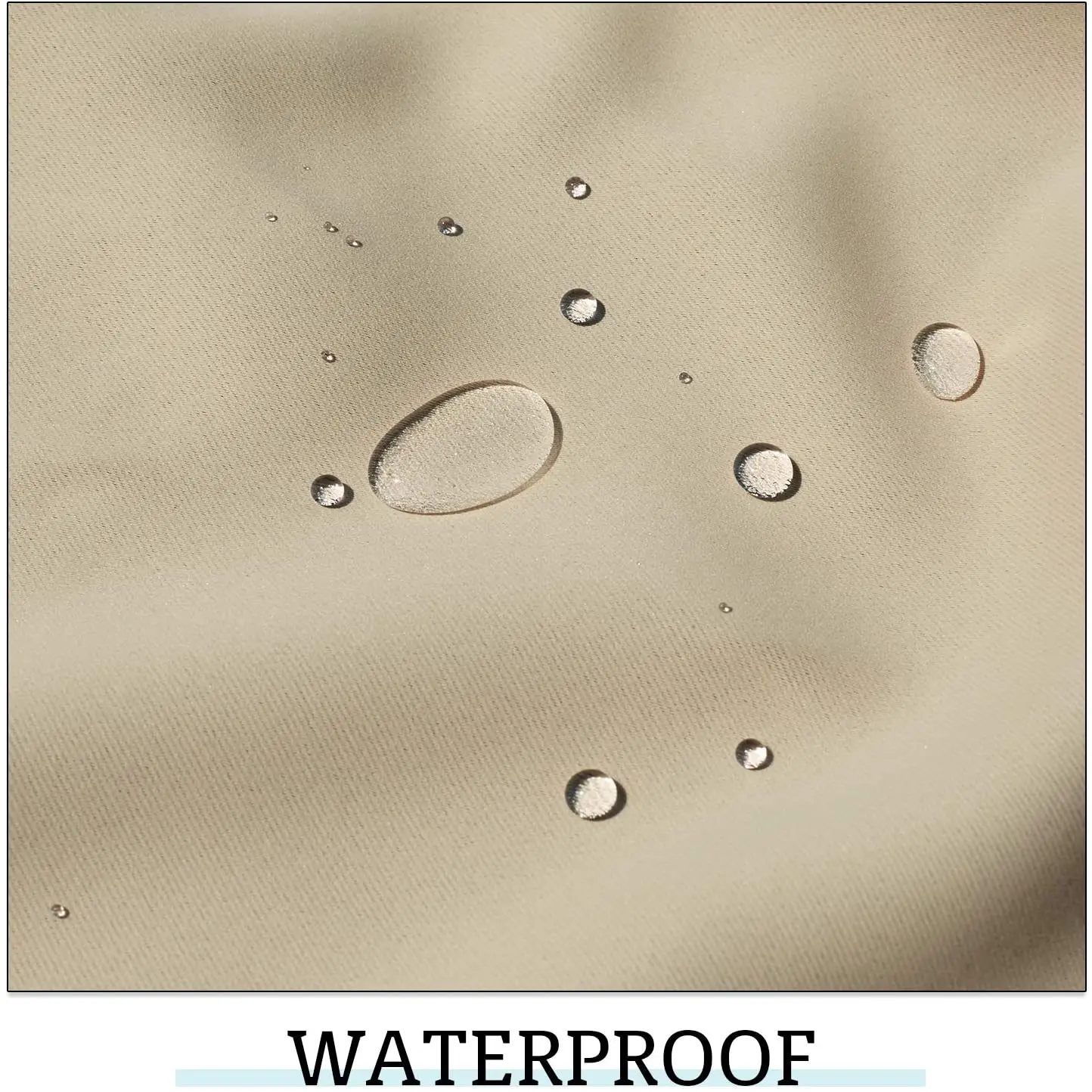 Waterproof Outdoor Blackout Curtain Panel, Monochromatic, Thermal Insulated and UV Protection, Rod Pocket, Patio or Balcony 3