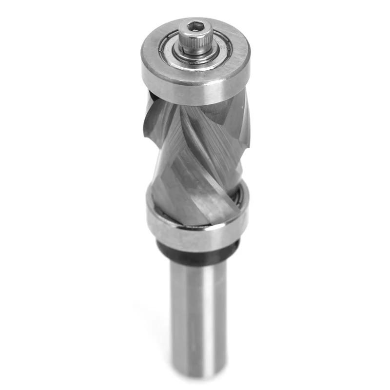 

Top and Bottom Bearing Ultra-Perfomance Compression Flush Trim Solid Carbide CNC Router Bit - 12mm 1/2" Shank