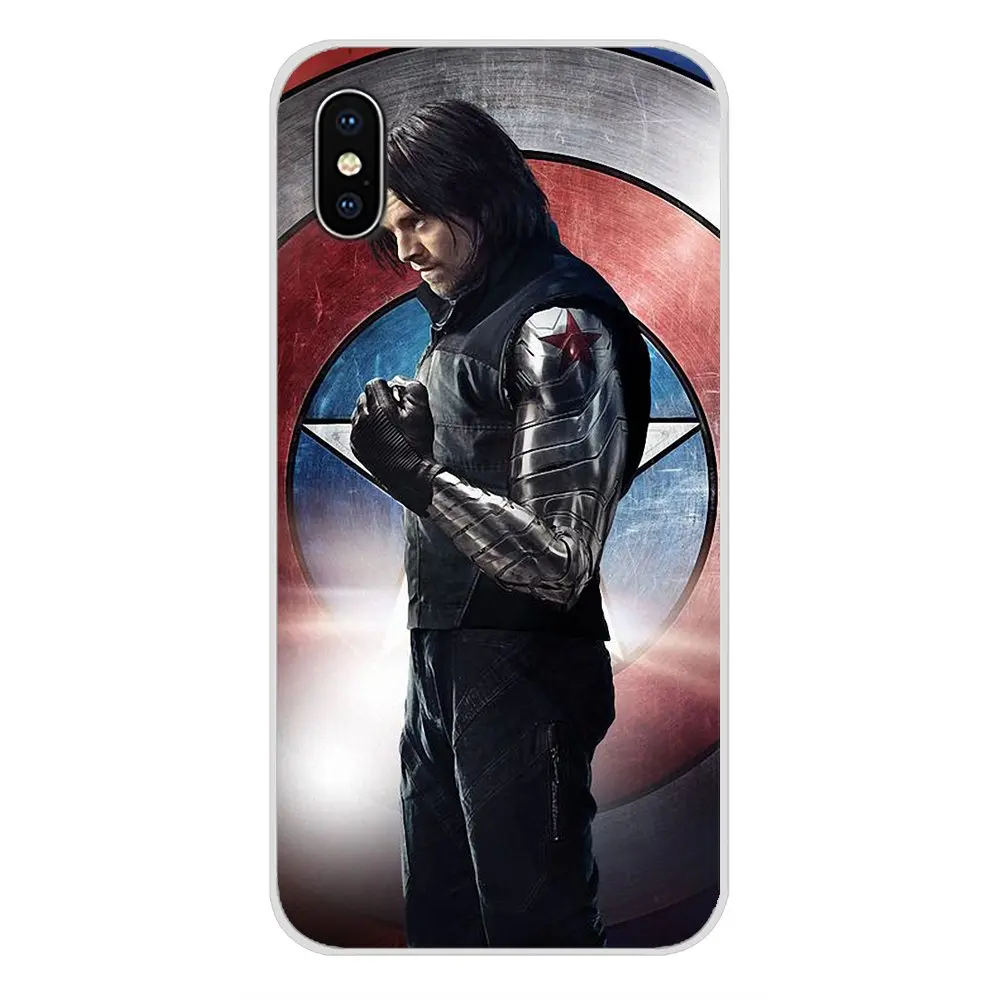 images 8 Мягкий чехол-сумка для Apple iPhone X XR XS 11Pro MAX 4S 5S 5C SE 6S 7 8 Plus ipod touch 5 6 captain america Civil War Winter Soldier - Цвет: images 8