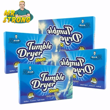 

Hot Sale 4Boxes Marine Fresh Tumble Dryer Fabric Softener Clothes Softener Sheets Ocean Scent Controlling Static Cling In Fabric