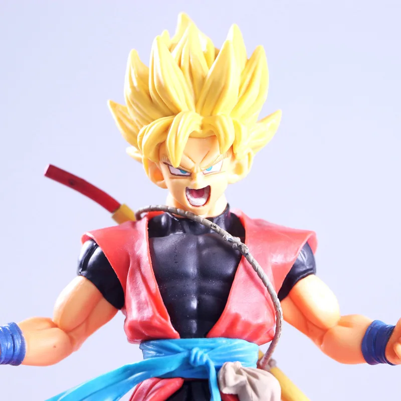 

Cheng yuan Anime qlz Dragon Ball Super Saiyan People ZENO 7 Anniversary Goku Parent-Child Garage Kit Model