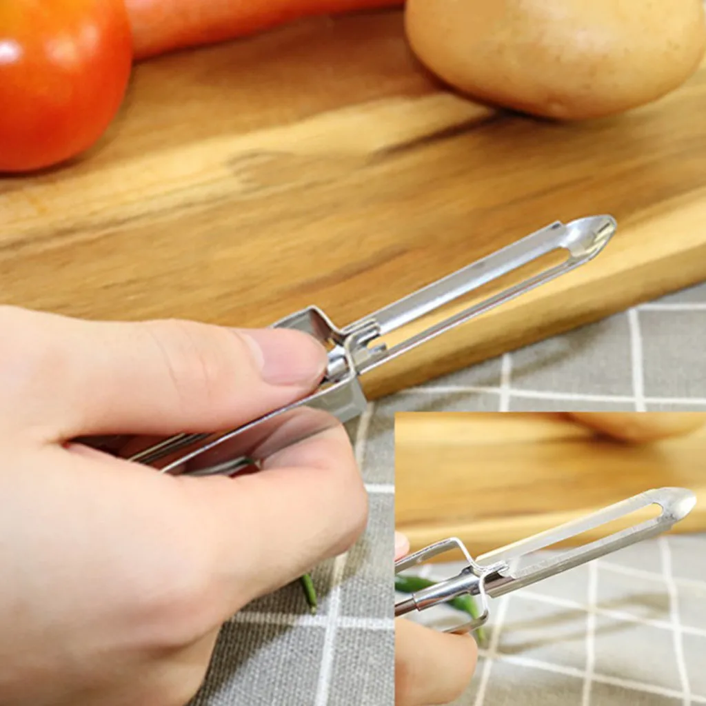 Stainless steel rotary peeler sharp fruit planing knife melon planing sweet potato kitchen tools wholesale purchasing#4JY26