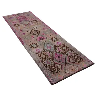 

82x238 Cm Multicolor Handmade Boho Runner Rugs-3x8 Ft