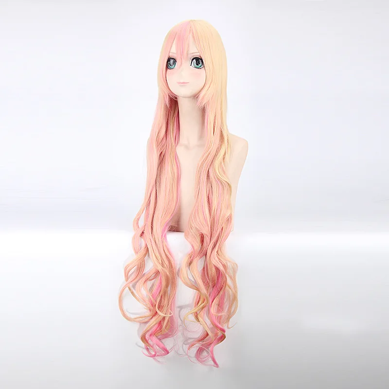 Женский парик для косплея Macross F Sheryl Nome 120 см длинный блонд розовый Омбре волнистые
