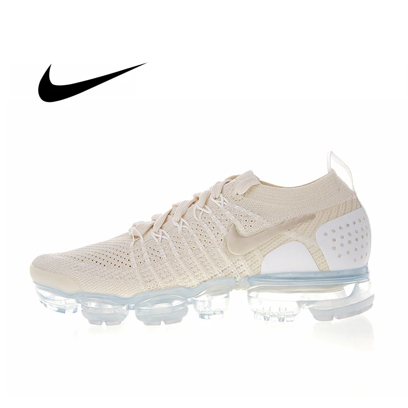 NIKE Air Max Vapormax Flyknit женские модные кроссовки без шнуровки, светильник, амортизирующая обувь для бега, сетчатая дышащая обувь на шнуровке 942843