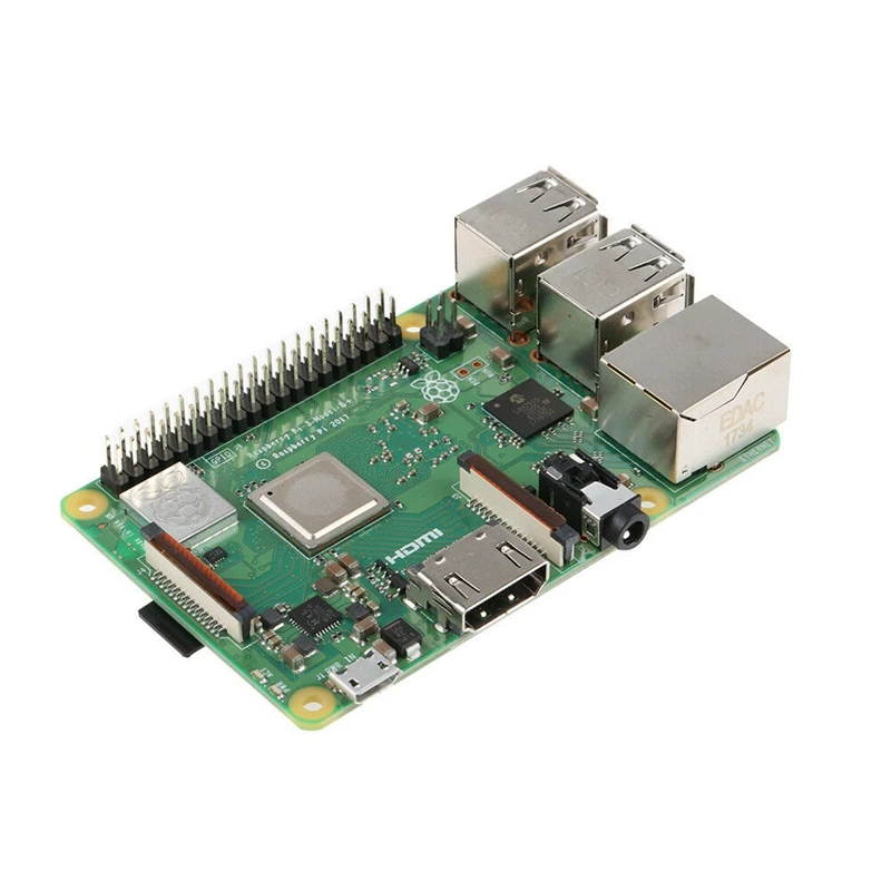 Raspberry Pi 3 Model B+ Rpi 3 B Plus с 1 Гб Bcm2837B0 1,4 ГГц Arm Cortex-A53 Поддержка Wi-Fi 2,4 ГГц и Bluetooth 4,2