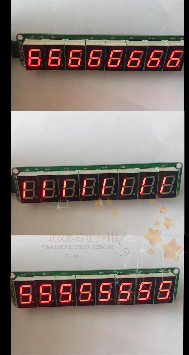 0,5 Inch 8 бит цифровой модуль трубка 74HC595 статически диски 8-сегментный цифровой светодиодной лампой Дисплей модули в бесшовные серии