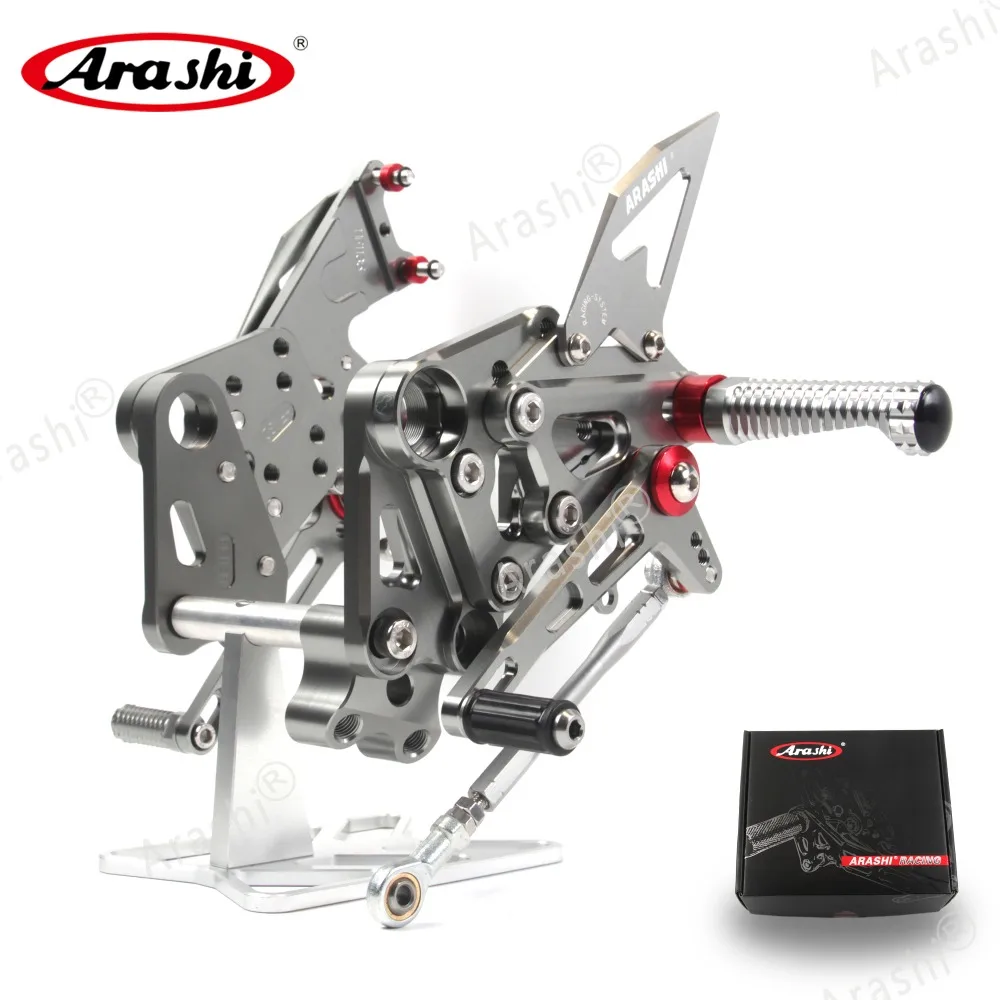 Arashi для KTM DUKE-390 Регулируемая Rider Rearset подножка CNC Алюминиевые Подножки DUKE 390 RC390 аксессуары для мотоциклов