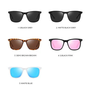 2020 Fashion Retro Women's HD Polarized Sunglasses UV400 Protection Square Anti-glare Driving Sun Glasses for Men 5