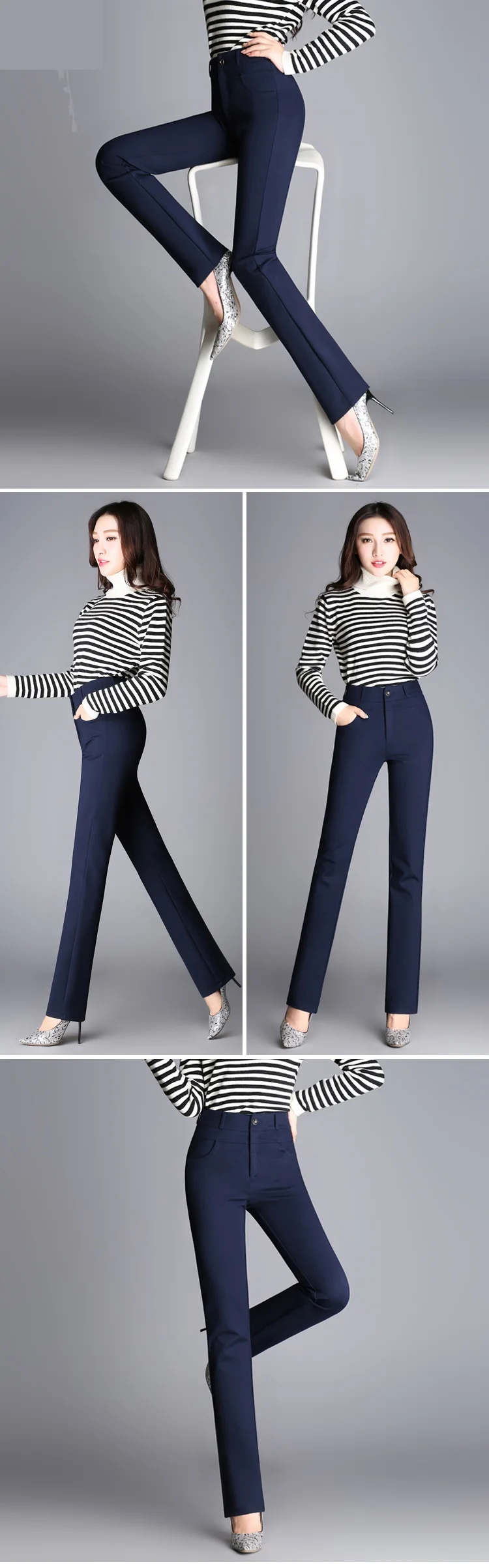 jeans pant 2021 new spring autumn fashion high waist straight casual pants women's Tide Stretch trousers zde1735 vuori joggers