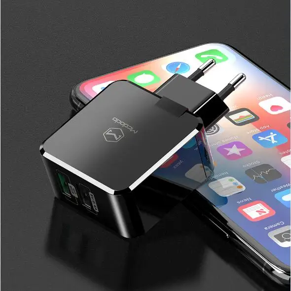 ЕС/Великобритания адаптер USB зарядное устройство 5A супер быстрая зарядка для HUAWEI mate 20 pro P20 Honor 10 зарядное устройство мобильного телефона для iPhone samsung S9 - Тип штекера: EU