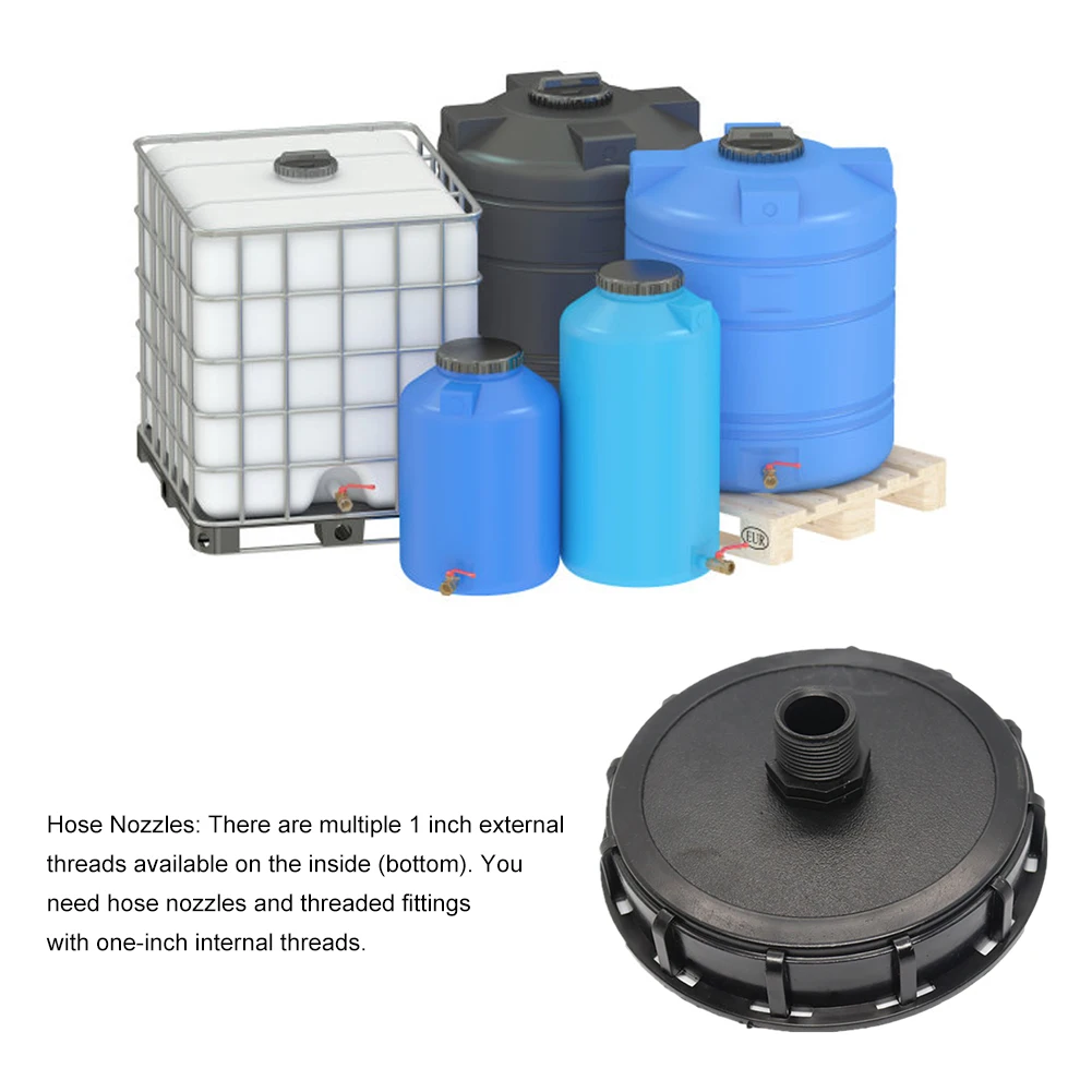 profiwoab IBC Serbatoio Accessori Adattatore IBC 1 pollice filettatura interna IBC accessori serbatoio IBC accessori contenitore adattatore coperchio (1 pollici