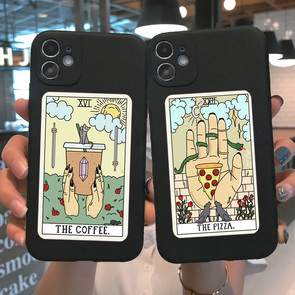 Aesthetic Pizza Coffee Donuts Phone Case For Iphone 13 Pro 12 Pro Max 11 Pro Max Se 6s 7 8 Plus X Xs Max Xr Tpu Silicone Cover Mobile Phone Cases Covers Aliexpress