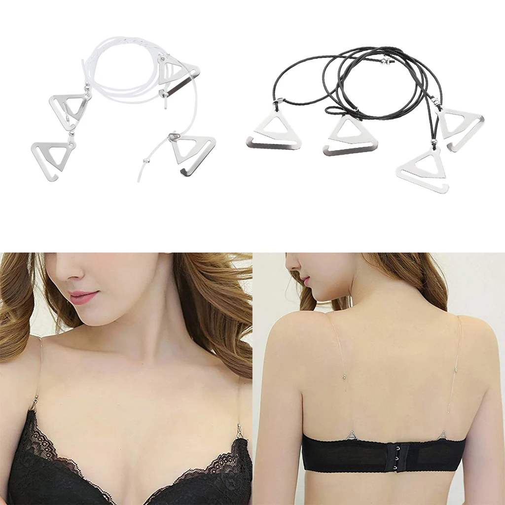 

Removable Transparent Stretchy Thick Silicone Bra Strap Replacement