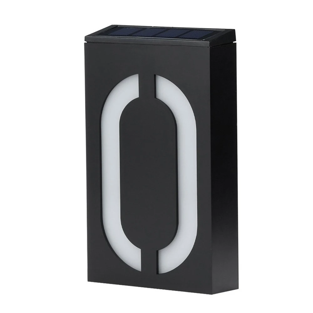 LED Solar Power Light Sign House Hotel Door Address Plaque Number Digits Plate Lamp Outdoor Home Wall new | Лампы и освещение